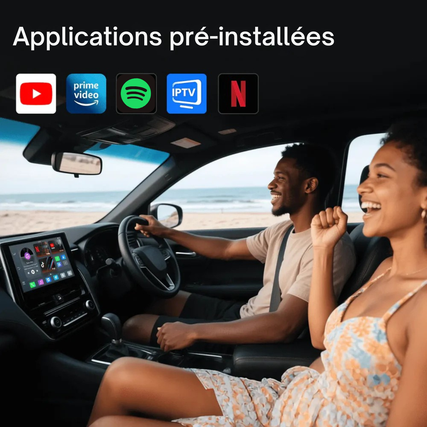 Adaptateur CarPlay & Android Auto sans fil