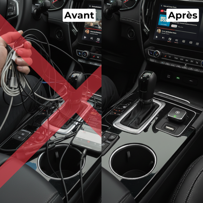 Mini Adaptateur Sans Fil 2-en-1 (CarPlay & Android Auto)