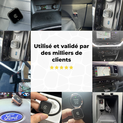 Mini Adaptateur Sans Fil 2-en-1 (CarPlay & Android Auto)